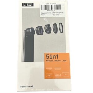 NEW IN BOX Lieqi 5-in-1 Mobile Phone Lens Set LQ PRO 185